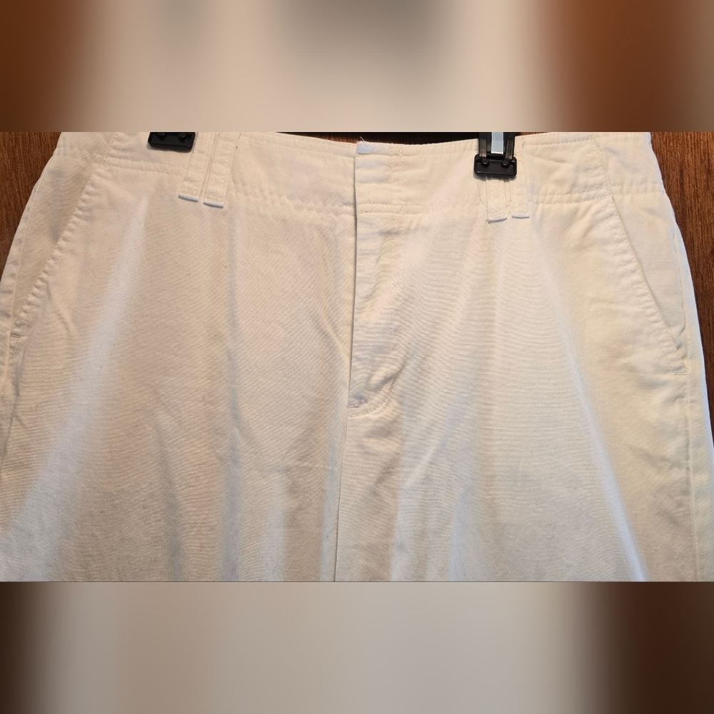 Dockers Womens White Capri/peddle Pushers Sz10 - Picture 3 of 9